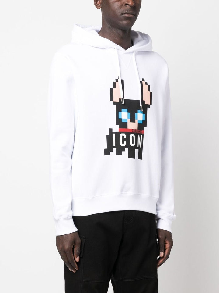 Dsquared2 Ciro Dog White Hoodie