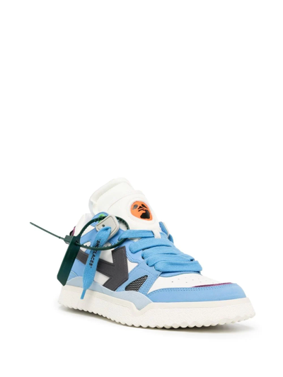 Off-white Sponge Mid-Top Blue