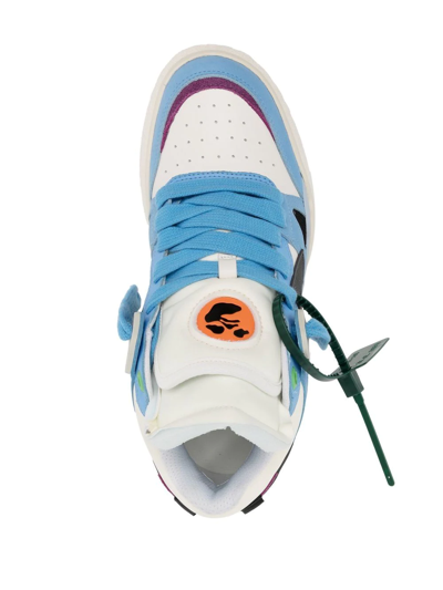 Off-white Sponge Mid-Top Blue