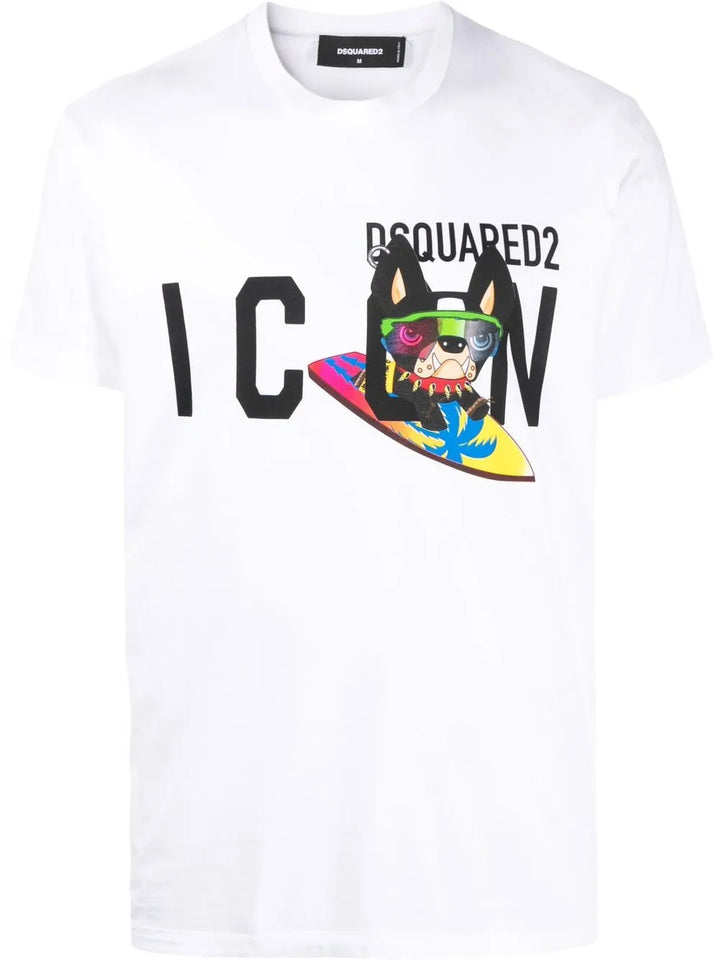 dsquared2 ciro dog summer t-shirt