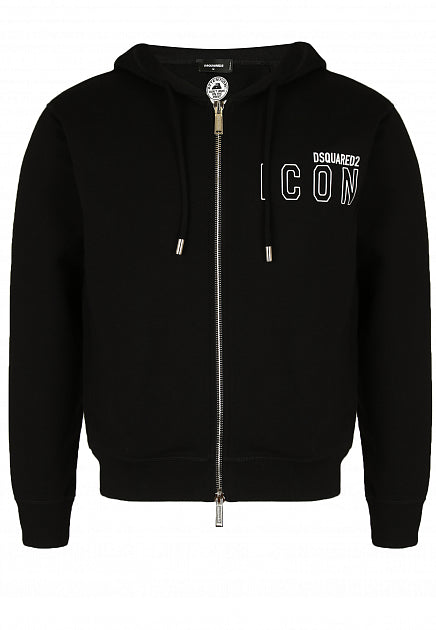 Dsquared2 Zipped Black Hoodie