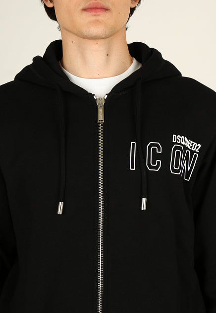 Dsquared2 Zipped Black Hoodie