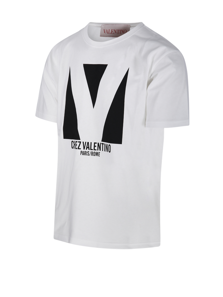 Valentino Men White Cotton T-shirt