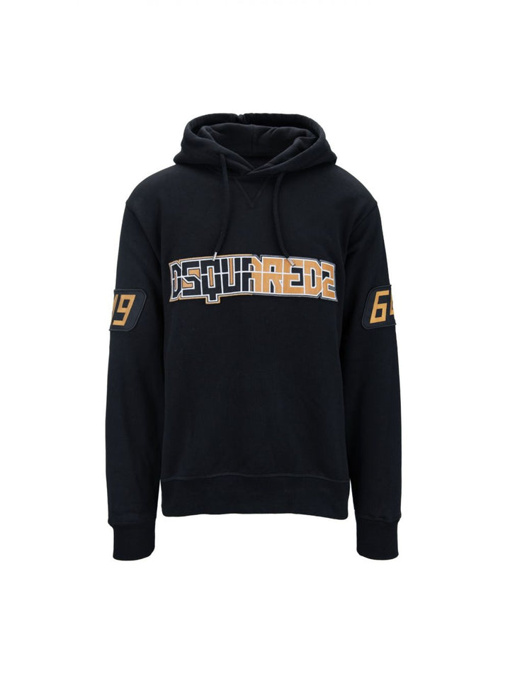 Dsquared2 Patched Black Hoodie