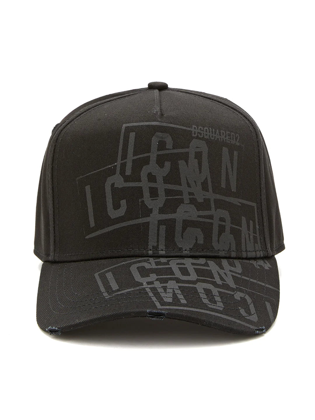 DSQUARED2 GORRAS ICON STAMPED LOGO CAP IN BLACK