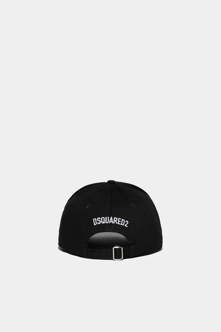 DSQUARED2 CIAO LOGO-EMBROIDERED CAP BLACK