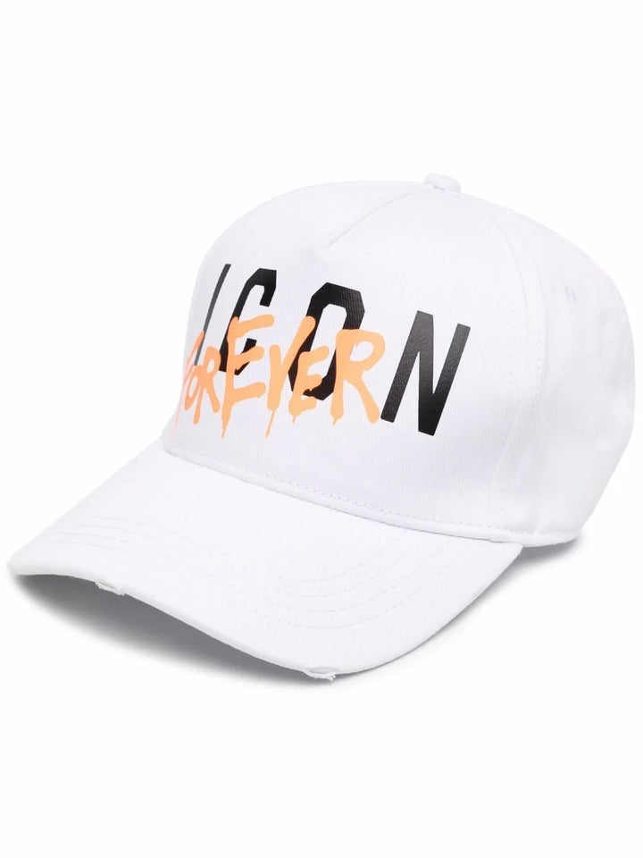 DSQUARED2 ICON FOREVER BASEBALL CAP WHITE