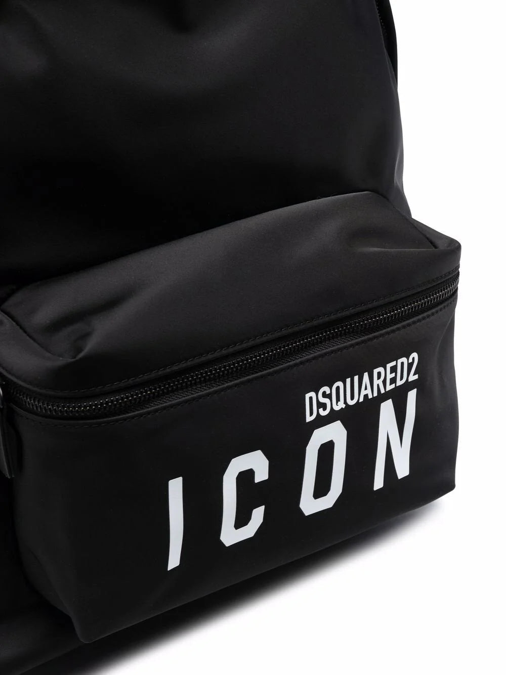 DSQUARED2 ICON LOGO-PRINT POCKET BACKPACK BLACK