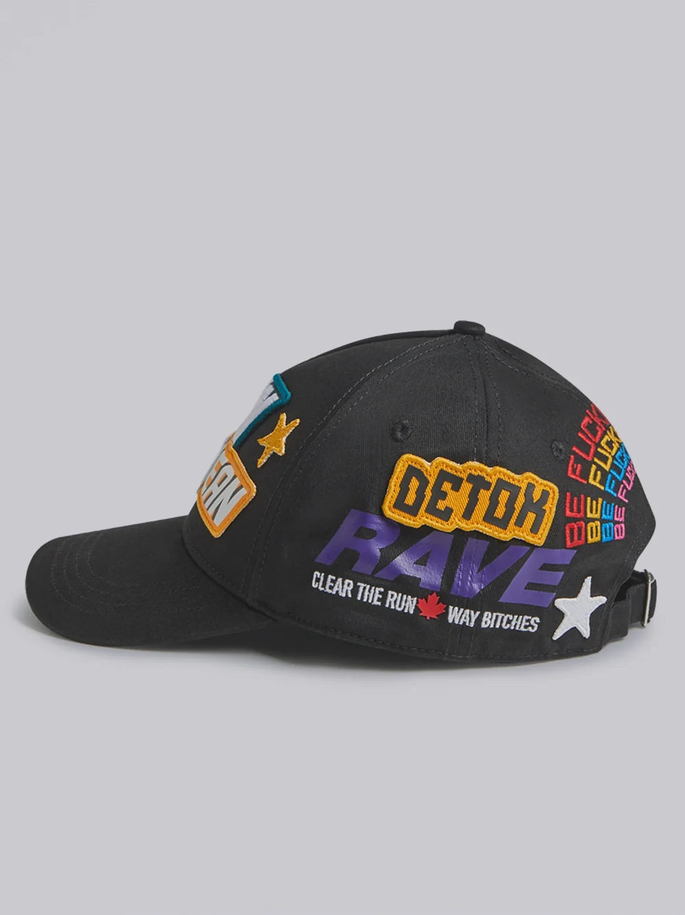 DSQUARED2 TRAVELLER PATCHWORK BASEBALL CAP