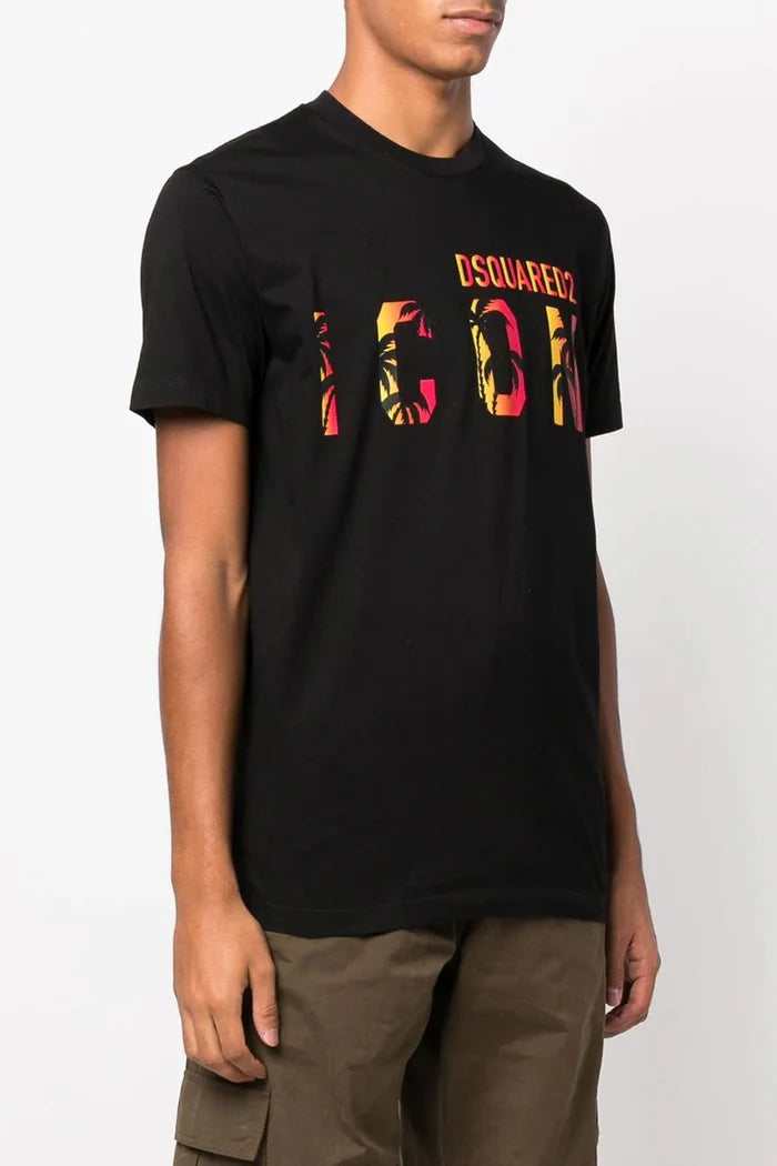 Dsquared2 tropical black t-shirt