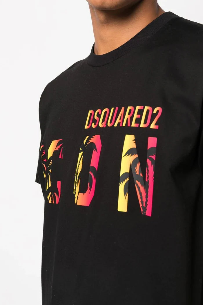 Dsquared2 tropical black t-shirt