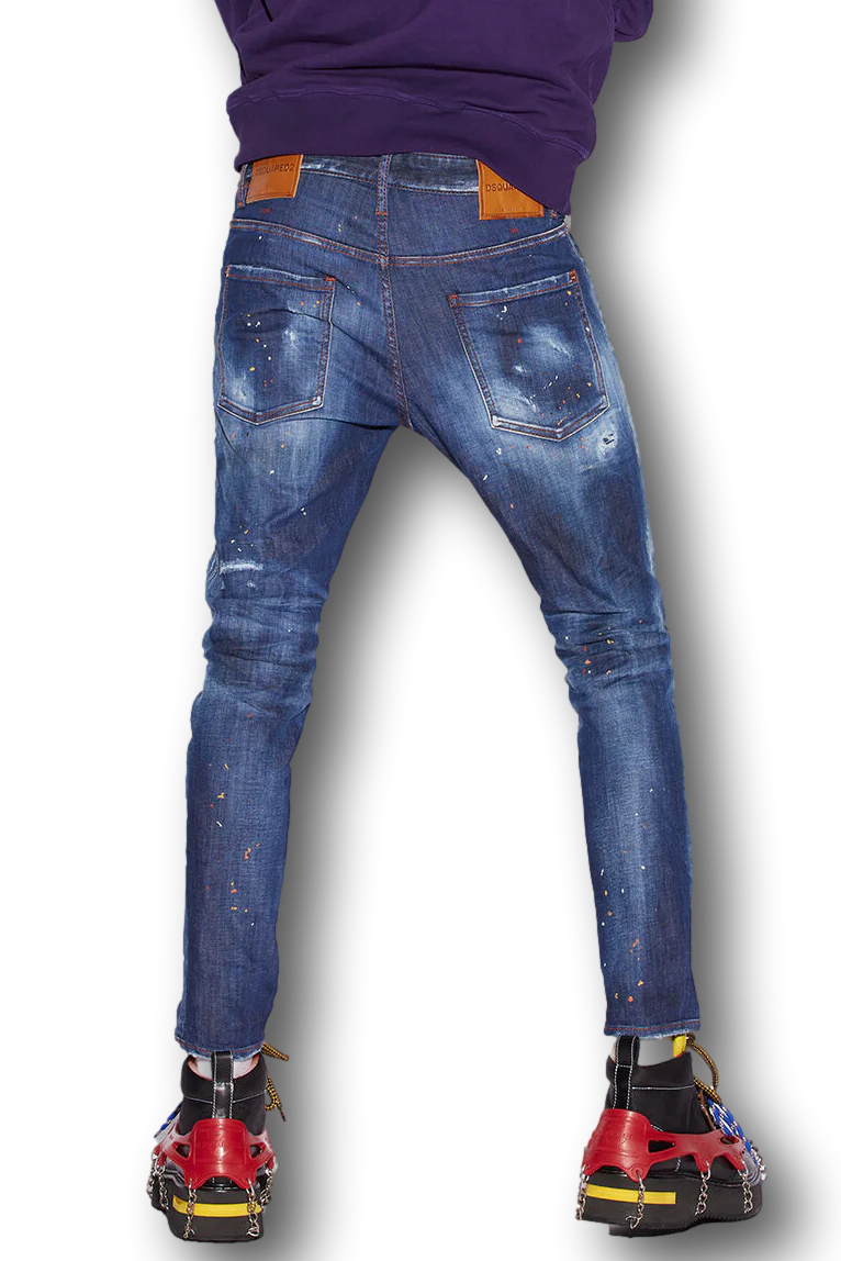 Dsquared2 Painted Denim Jeans