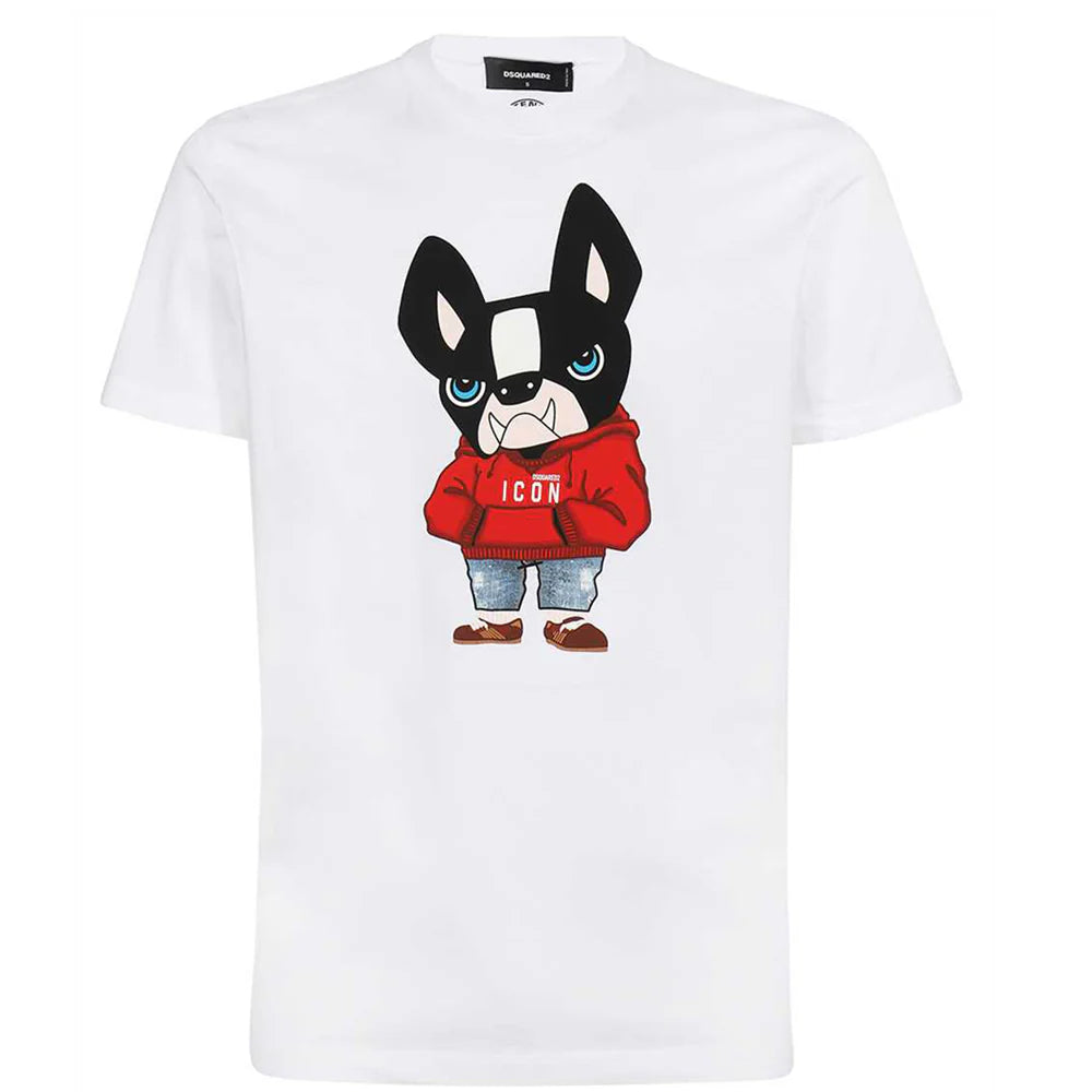 dsquared2 ciro dog t-shirt