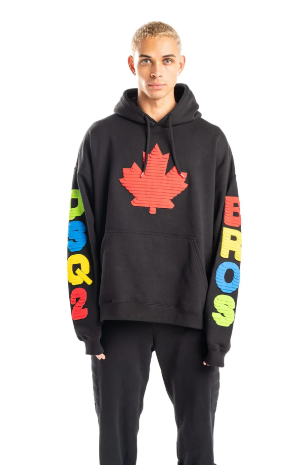 Dsquared2 Multicolor Leaf Hoodie