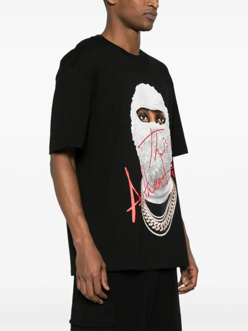 Ih Nom Uh Nit Face-print Cotton T-shirt