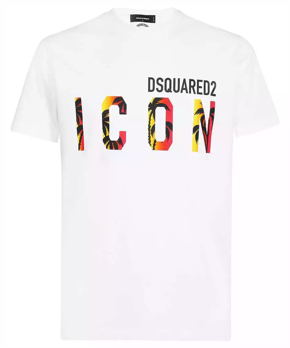 Dsquared2 white tropical t-shirt