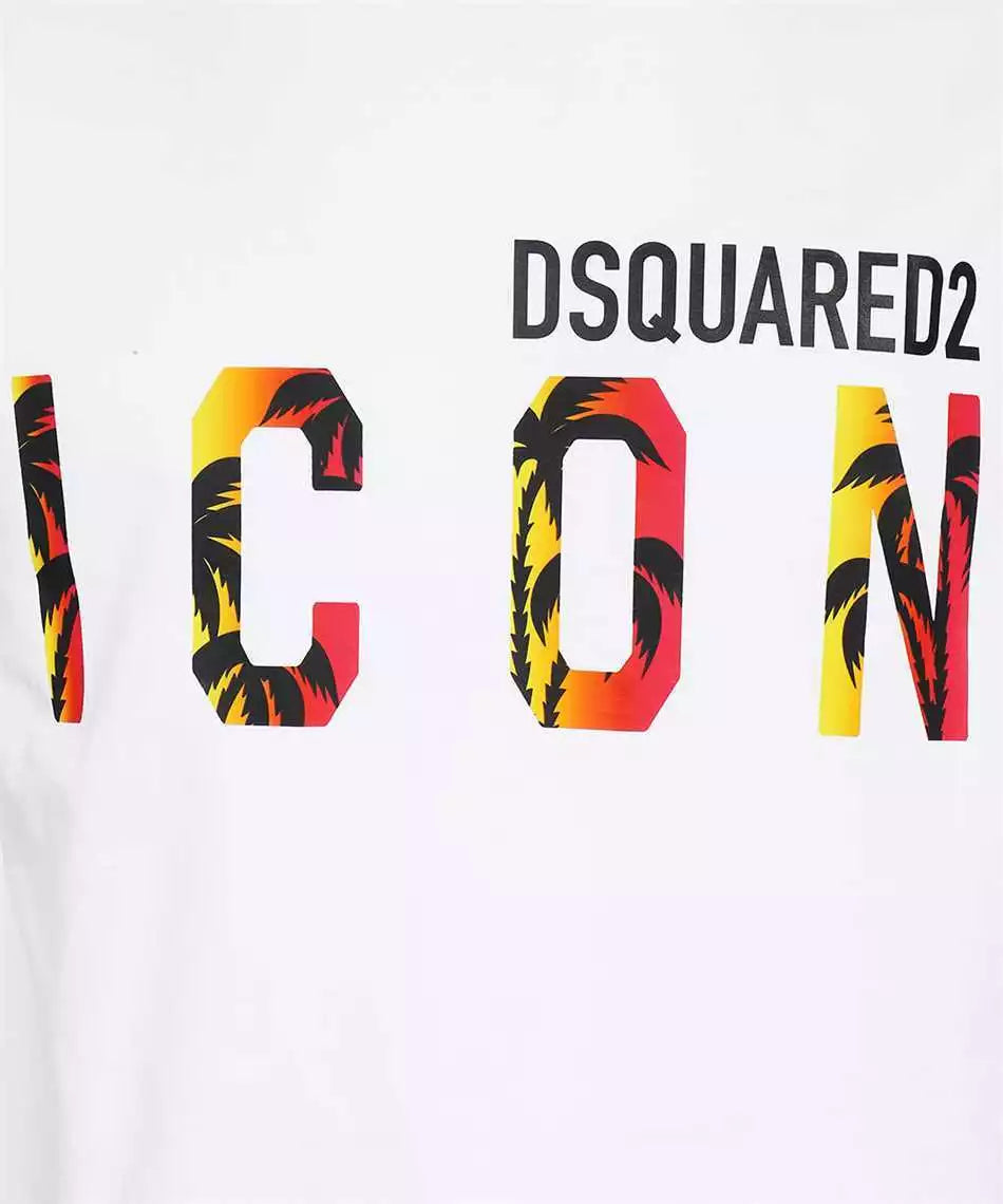 Dsquared2 white tropical t-shirt